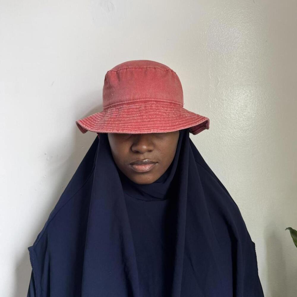 Vintage outdoor hiking‎ summer Orange bucket hat 24"